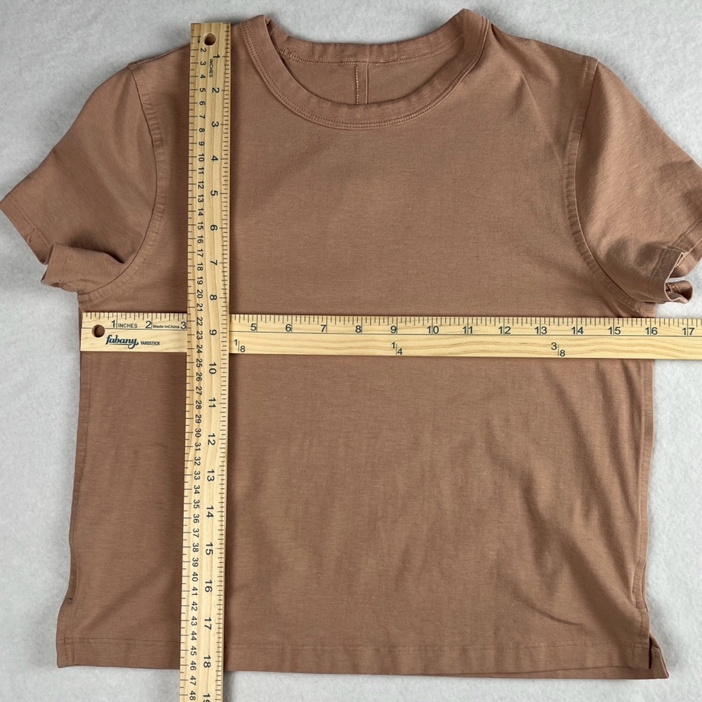 Lululemon Women's Classic Fit‎ Cotton Blend Tee Pink Clay XXS - Picture 4 of 7